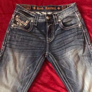Rock Revival Men’s Jeans Flann Straight, 31x32